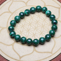 Bracelet en Malachite - Transformation et Guérison 10mm