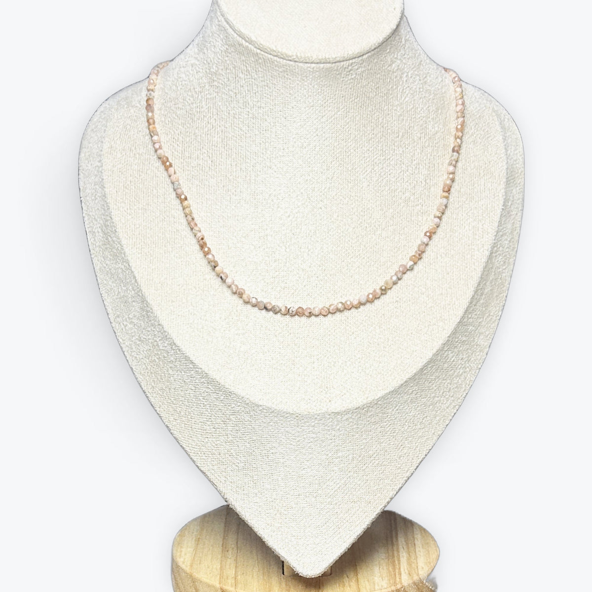 Collier Rhodochrosite Facetté – photo 2