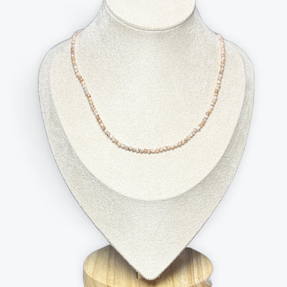 Collier Rhodochrosite Facetté – photo 2