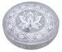 Plaque Sélénite Lotus Mandala 10cm