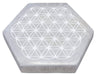 Plaque Sélénite Hexa Fleur de Vie 10cm