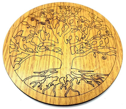 Plaque Bois Pleine Arbre de Vie