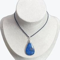 pendentif azurite goutte