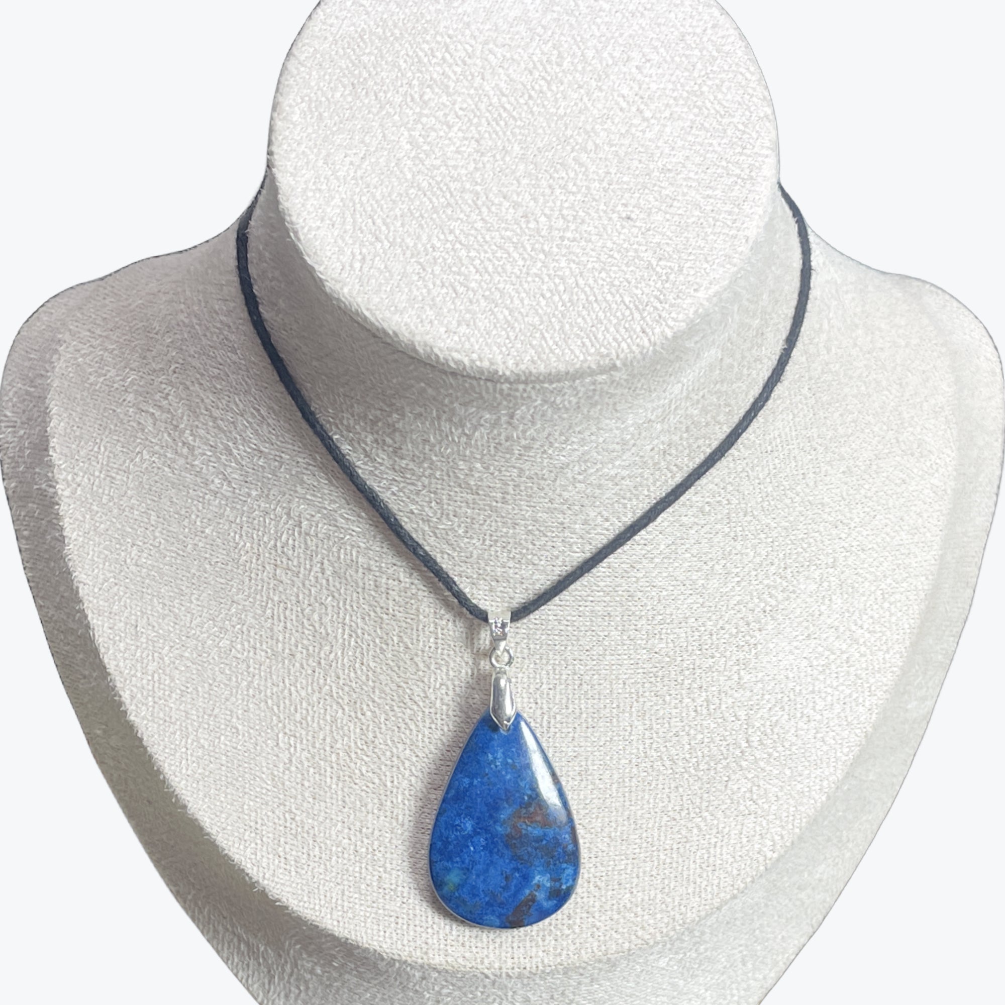 pendentif azurite goutte