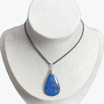pendentif azurite goutte