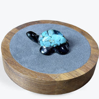 Tortue en Résine avec Turquoise