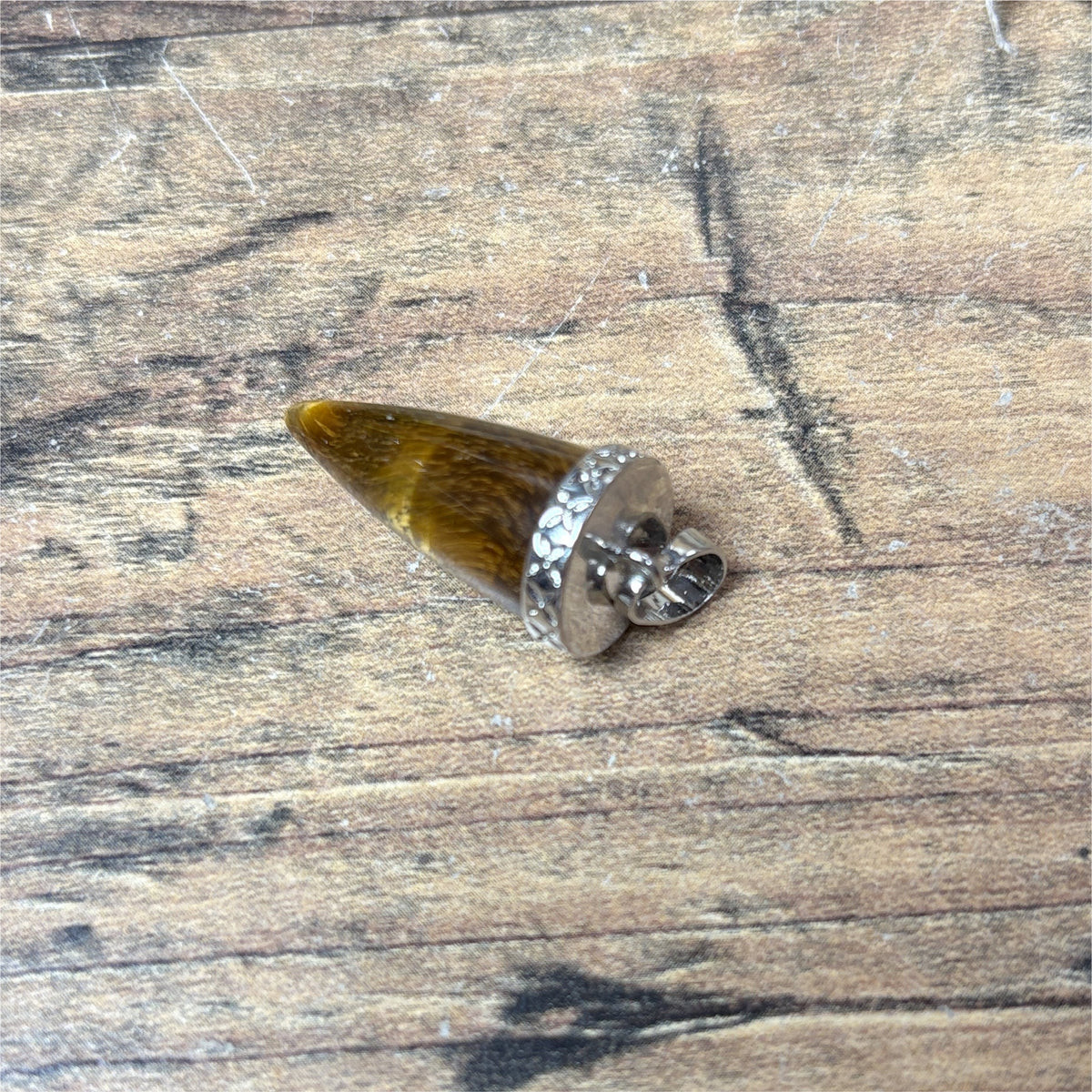Pendentif Dent en Oeil de tigre