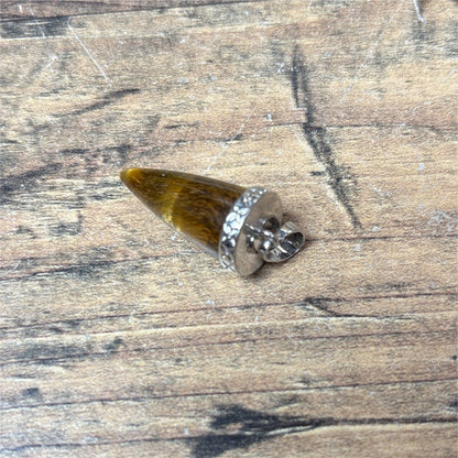 Pendentif Dent en Oeil de tigre