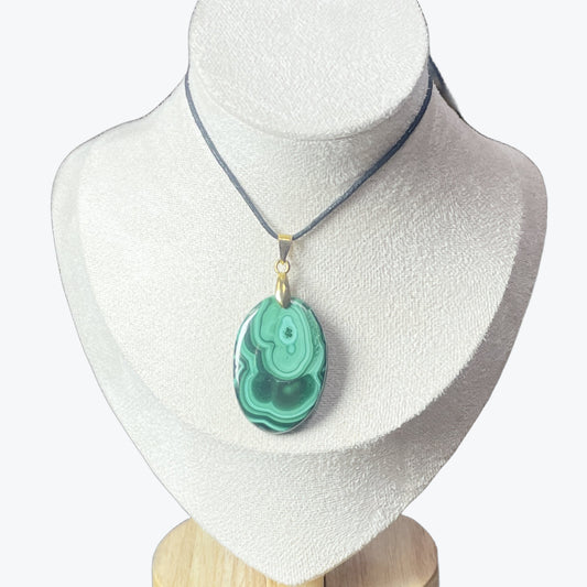 Pendentif Malachite Ovale