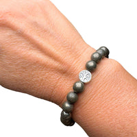 Bracelet Protection en Pyrite — Prospérité et Confiance - Tatum Cristal