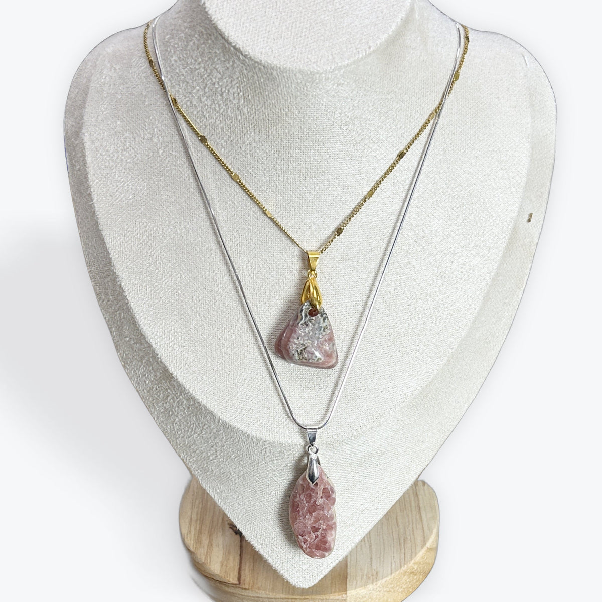 Rhodochrosite roulée - Pendentif