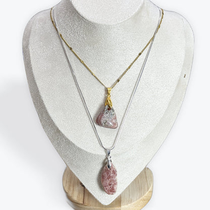 Rhodochrosite roulée - Pendentif