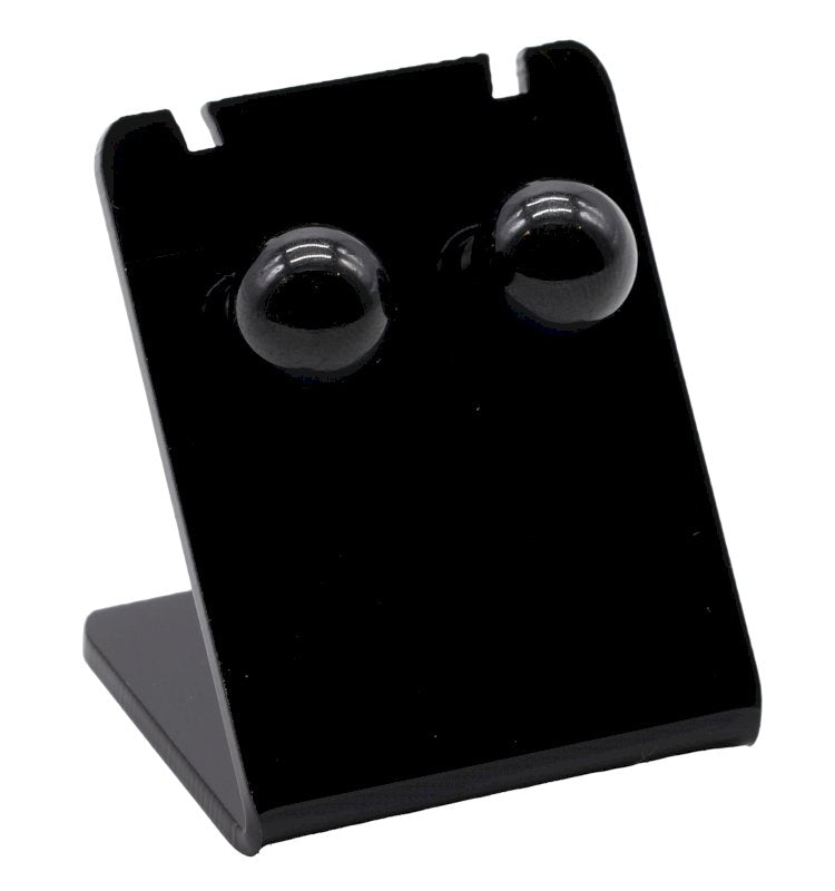 Boucles d'oreilles Perle Tourmaline Noire 10mm