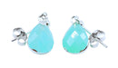 Boucles d'oreilles Argent 925 'Ondée Argentée' - Amazonite