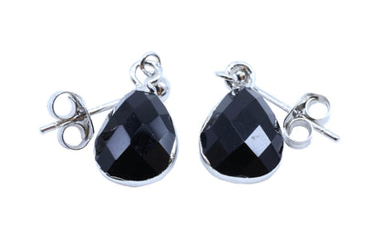 Boucles d'oreilles Argent 925 'Ondée Argentée' — Onyx