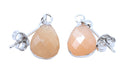 Boucles d'oreilles Argent 925 'Ondée Argentée' - Pierre de Soleil