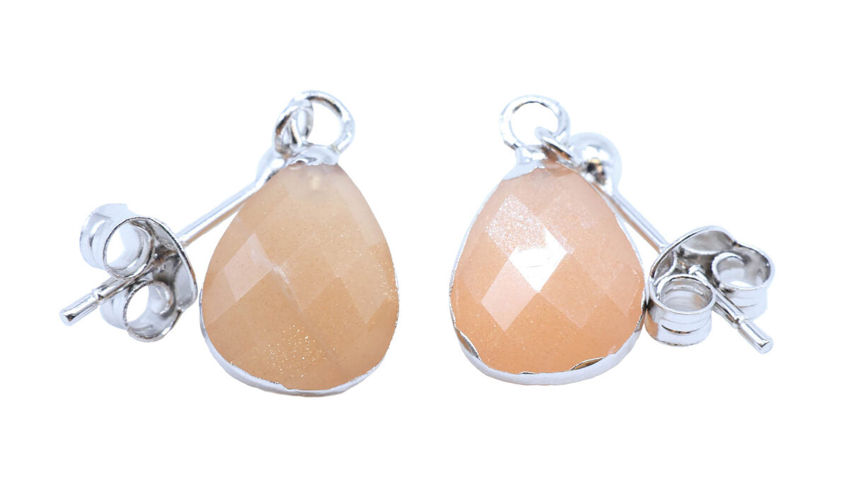 Boucles d'oreilles Argent 925 'Ondée Argentée' — Pierre de Soleil