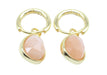 Boucles d'oreilles Argent 925 'Halo Minéral' - Pierre de Soleil