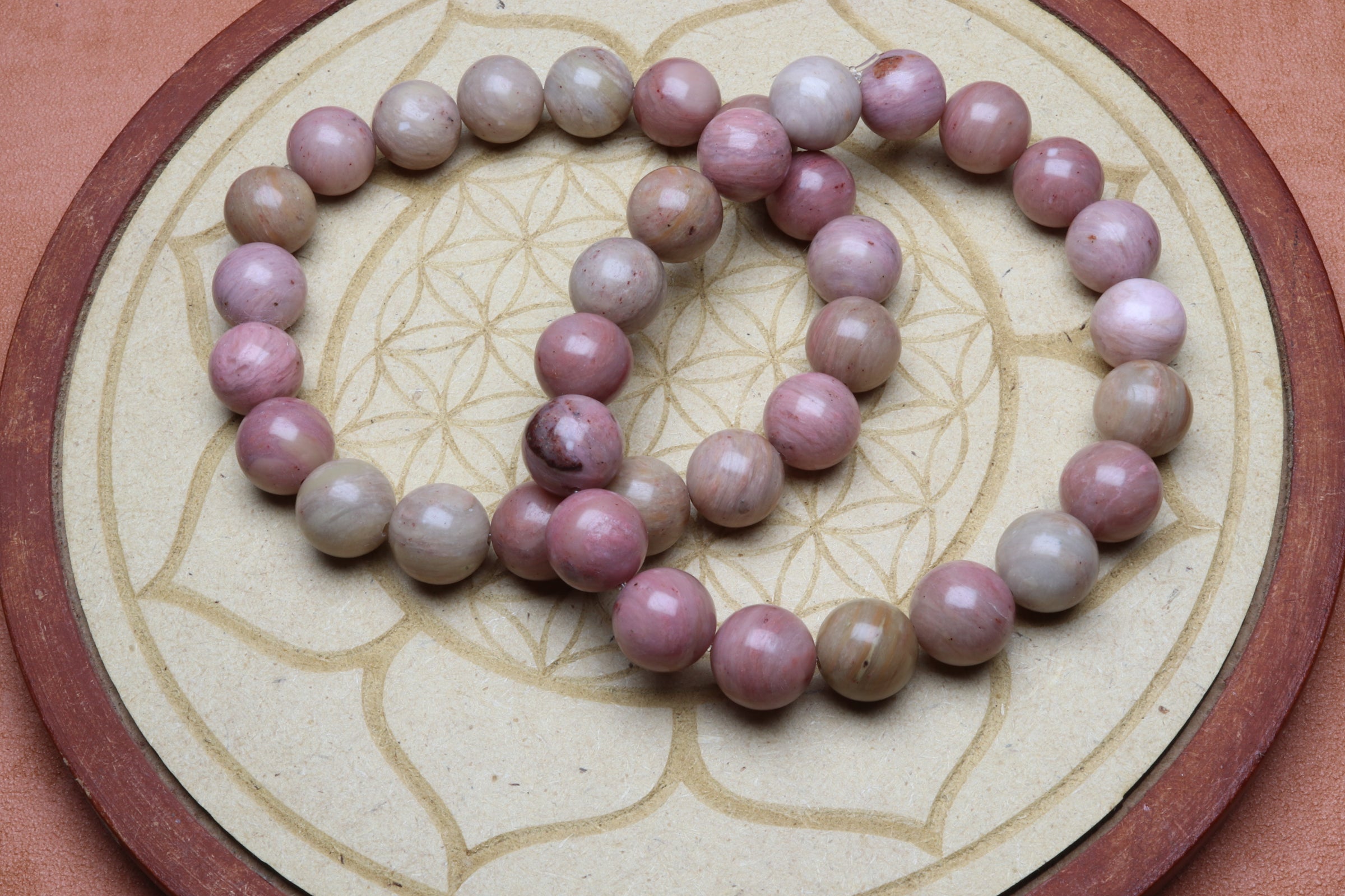 Bracelet Rhodonite détail