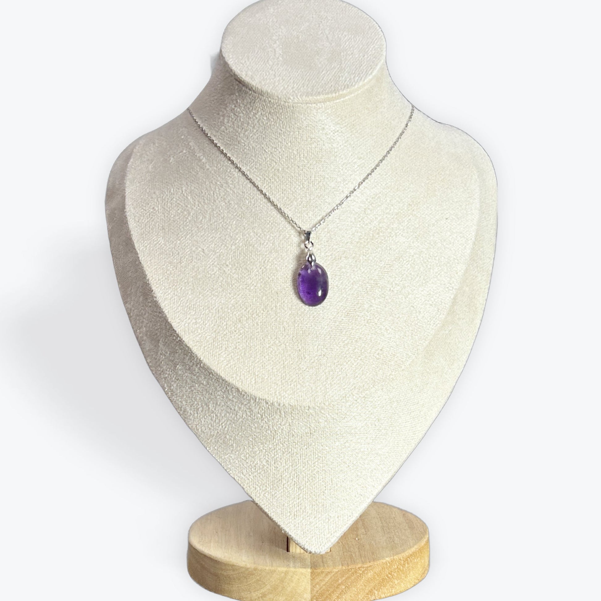 pendentif améthyste petit cabochon