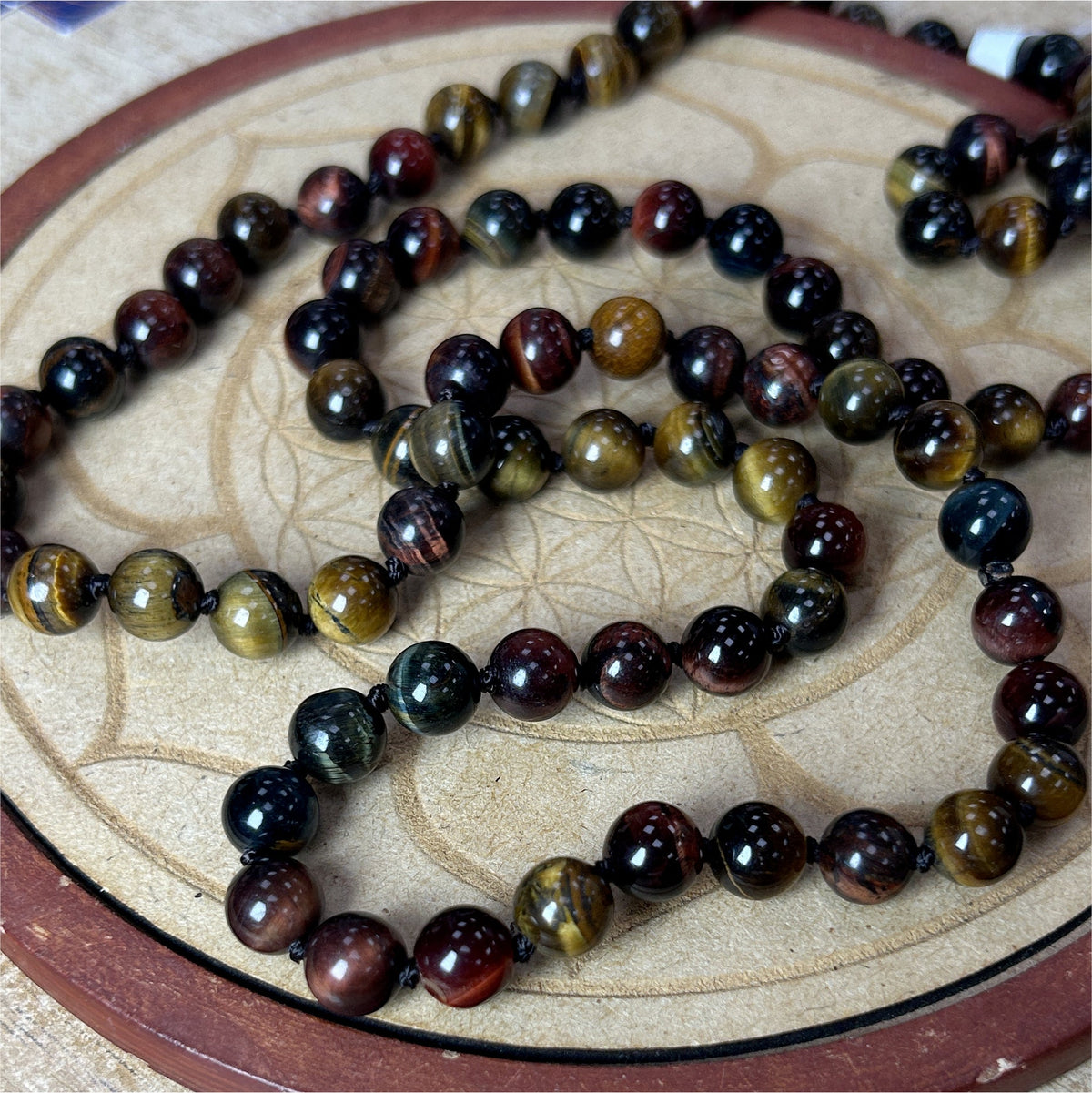 Long Collier Oeil Triple