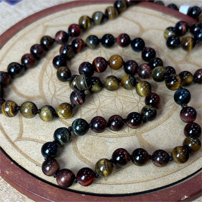 Long Collier Oeil Triple