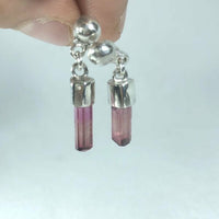 Boucles d'oreilles Tourmalines saumon - 4