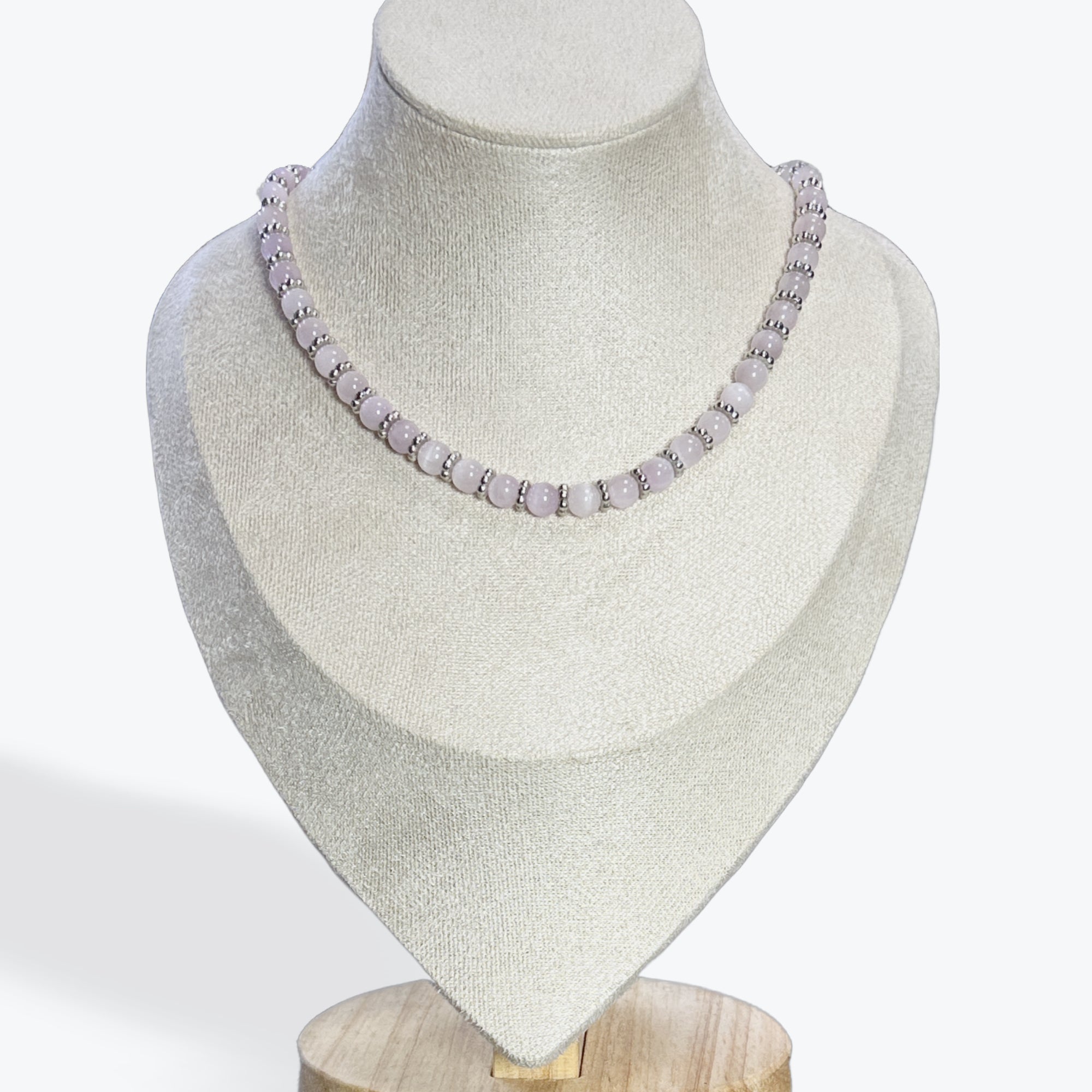 Collier Kunzite 35cm