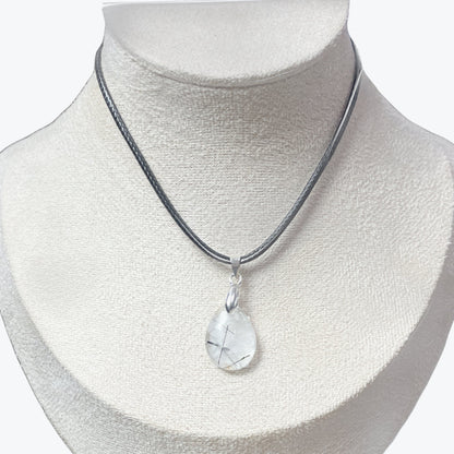 Pendentif Quartz Tourmaline Ovale – photo 4