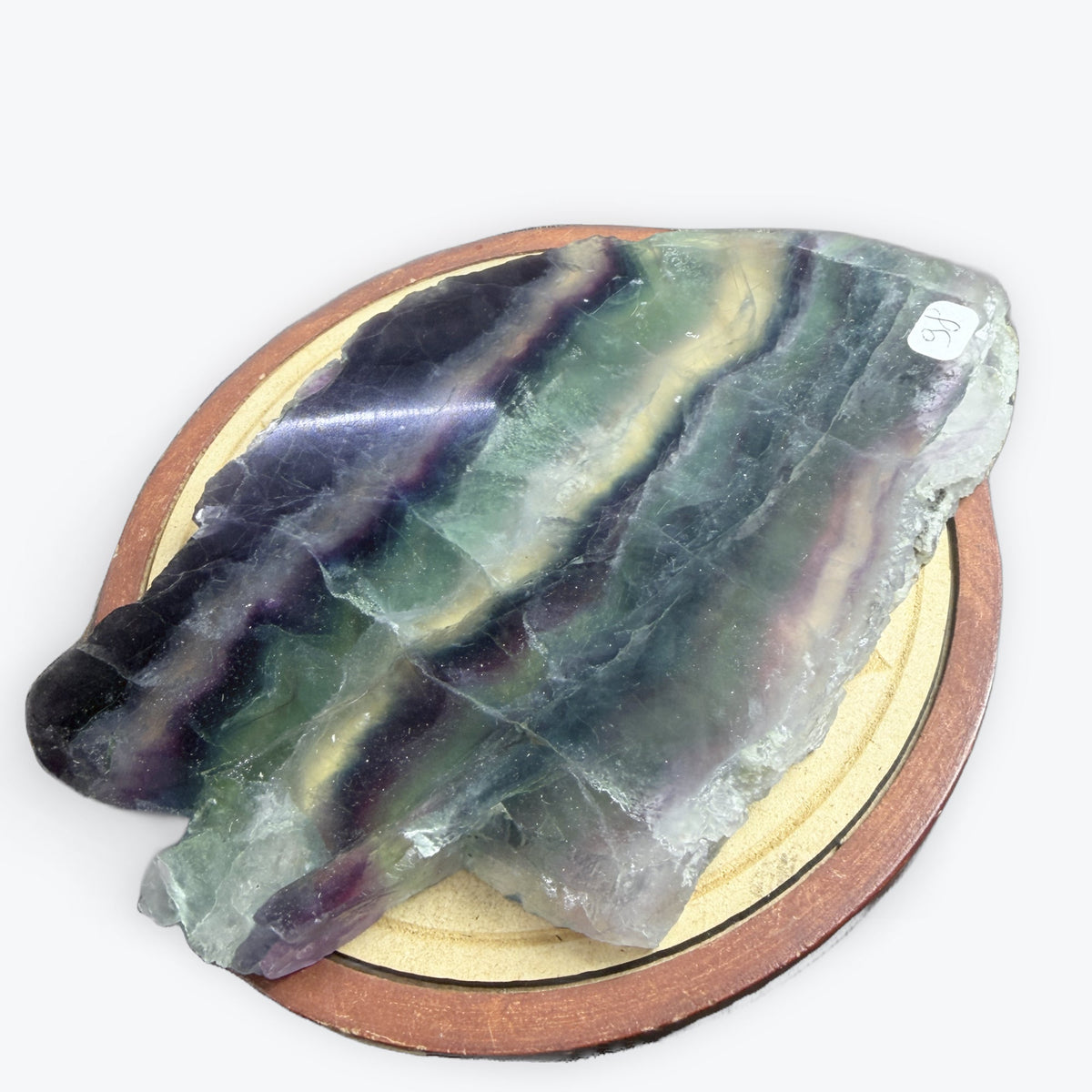 Plaque XL en Fluorite naturelle - 619gr | 18x12cm