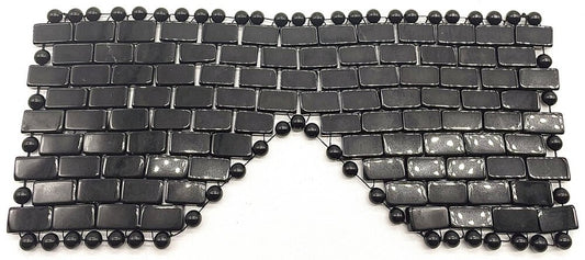 Masque de Méditation Yeux Obsidienne Noire