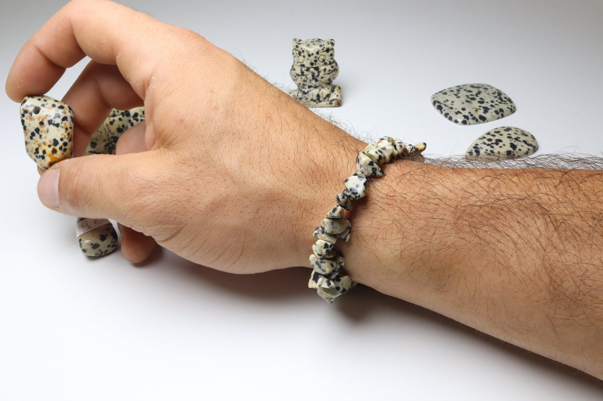 Bracelet Jaspe Dalmatien