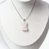 Pendentif Nounours Quartz rose du brésil