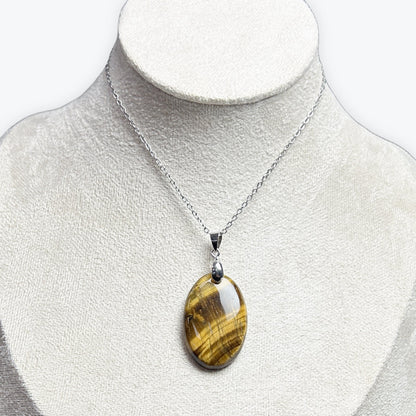 Pendentif Oeil De Tigre Cabochon