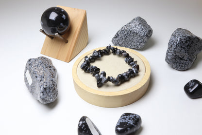 Bracelet Obsidienne Neige