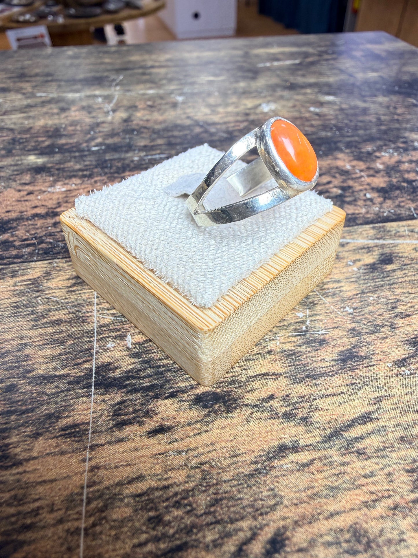 Bague Opale de feu ovale