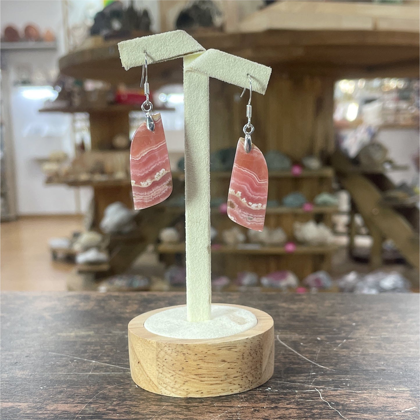Boucle d'oreilles Rhodocrosite