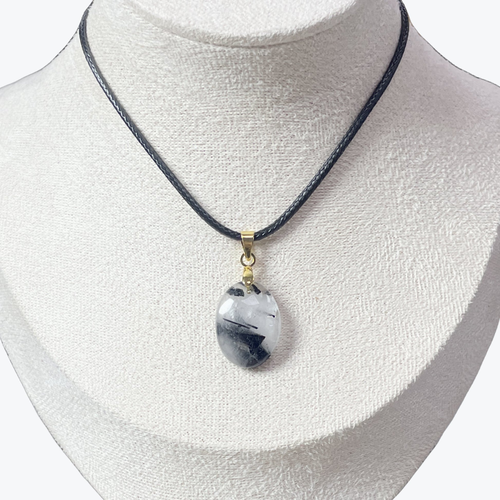 Pendentif Quartz Tourmaline Ovale