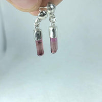 Boucles d'oreilles Tourmalines saumon - 2