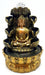 Fontaine Résine Bouddha Méditation Double Cascade 30cm