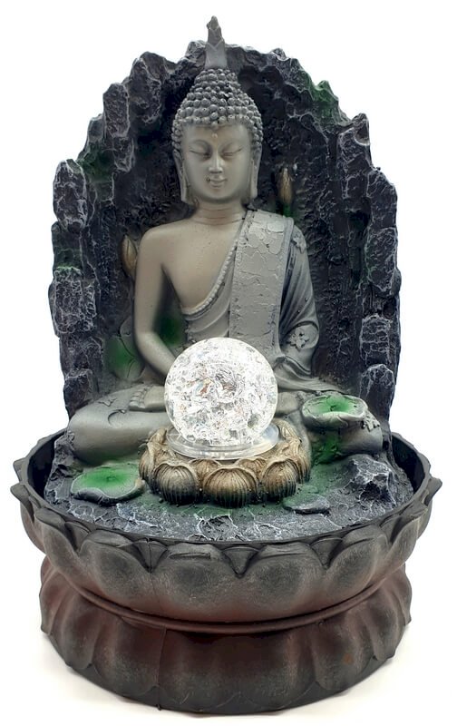 Fontaine Résine Bouddha Thaï 29cm
