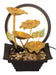 Fontaine Résine Fleurs de Forêt + Cerceau LED 30cm