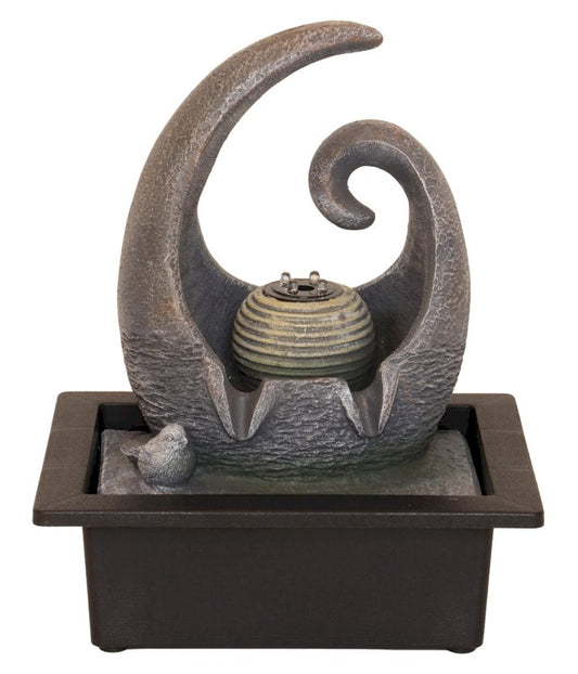 Fontaine Résine Spirale Design 28cm