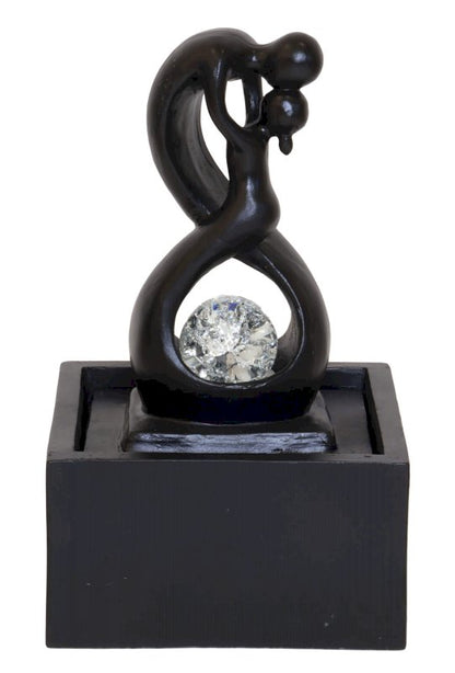 Fontaine Résine Amour Infini Noir 30cm
