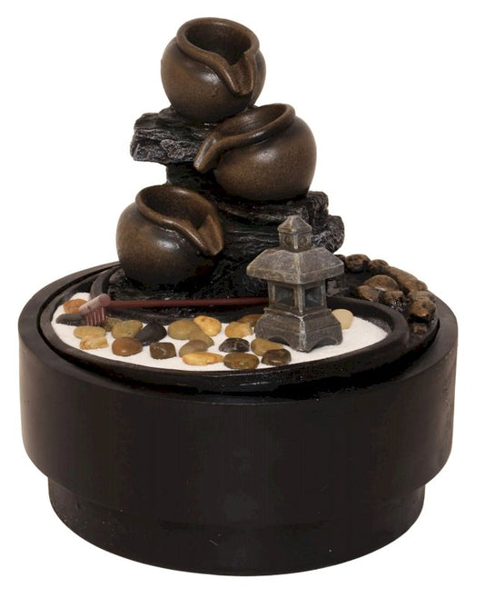 Fontaine Résine Jardin Zen 28cm