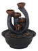 Fontaine Résine Bougeoir Trident 27cm
