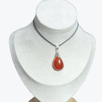 Pendentif cornaline goutte