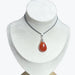 Pendentif cornaline goutte