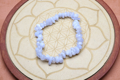 Bracelet Calcédoine bleu – photo 2