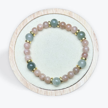 Bracelet Pierre De Lune Pêche Et Aventurine